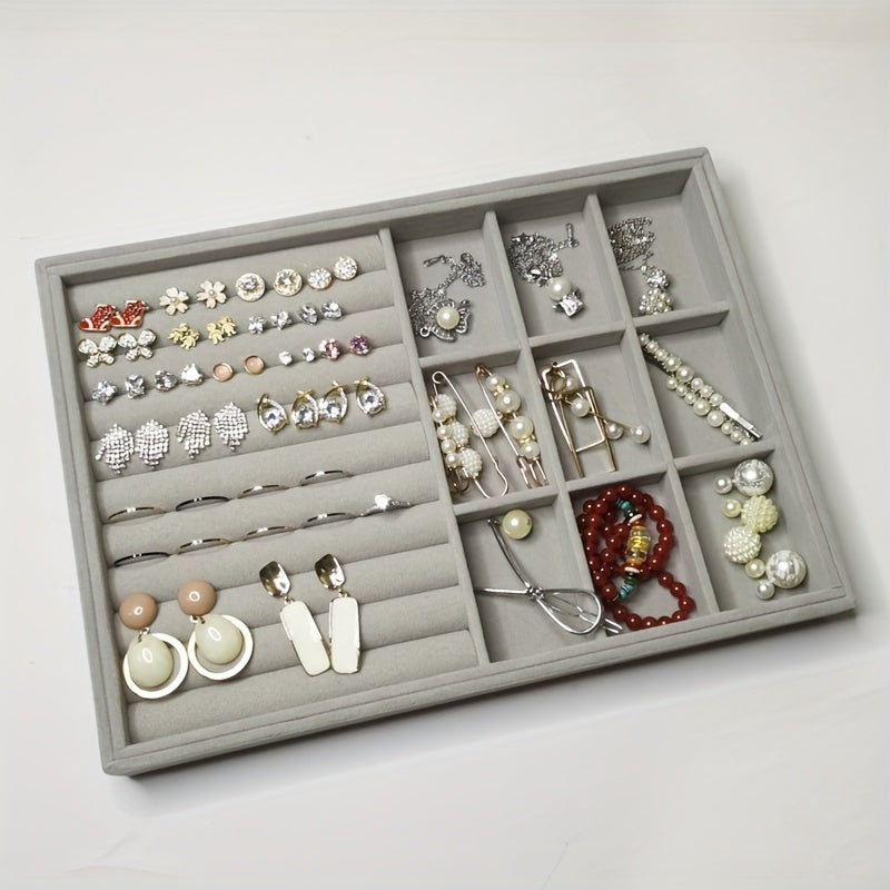 Jewelry Storage Box with Compartments for Rings Earrings Bracelets Necklaces and Watches 28.5cm x 20.5cm