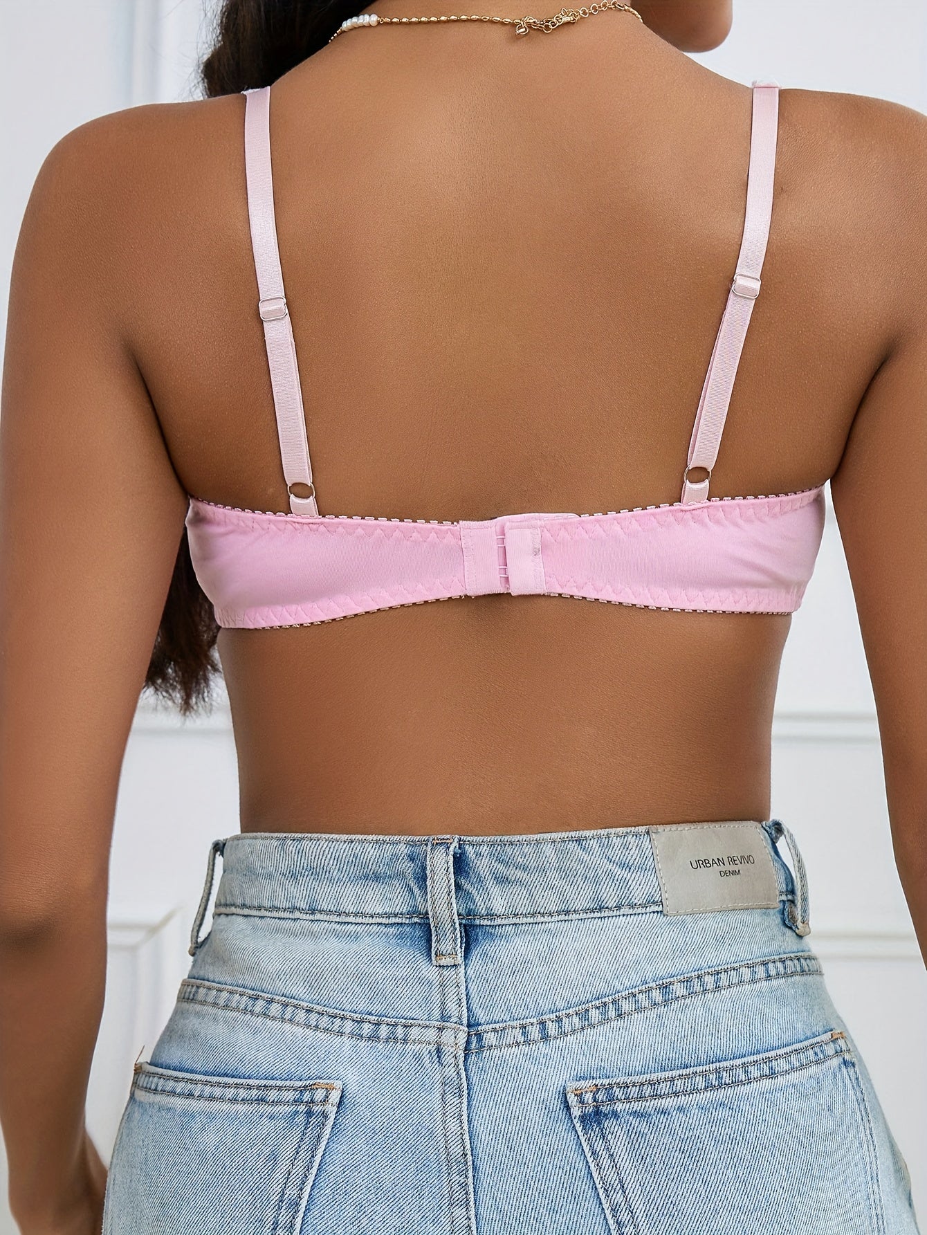 Кружевной беспроводной бюстгальтер для ежедневного комфорта