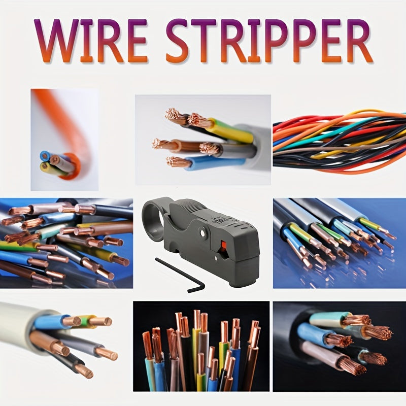 Multifunctional Wire Stripper and Crimping Tool with Plastic Handle