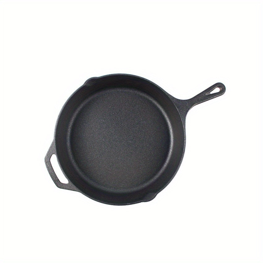 Deep Frying Pan 25.91cm Non-Stick Cast Iron Skillet for Gas and Induction