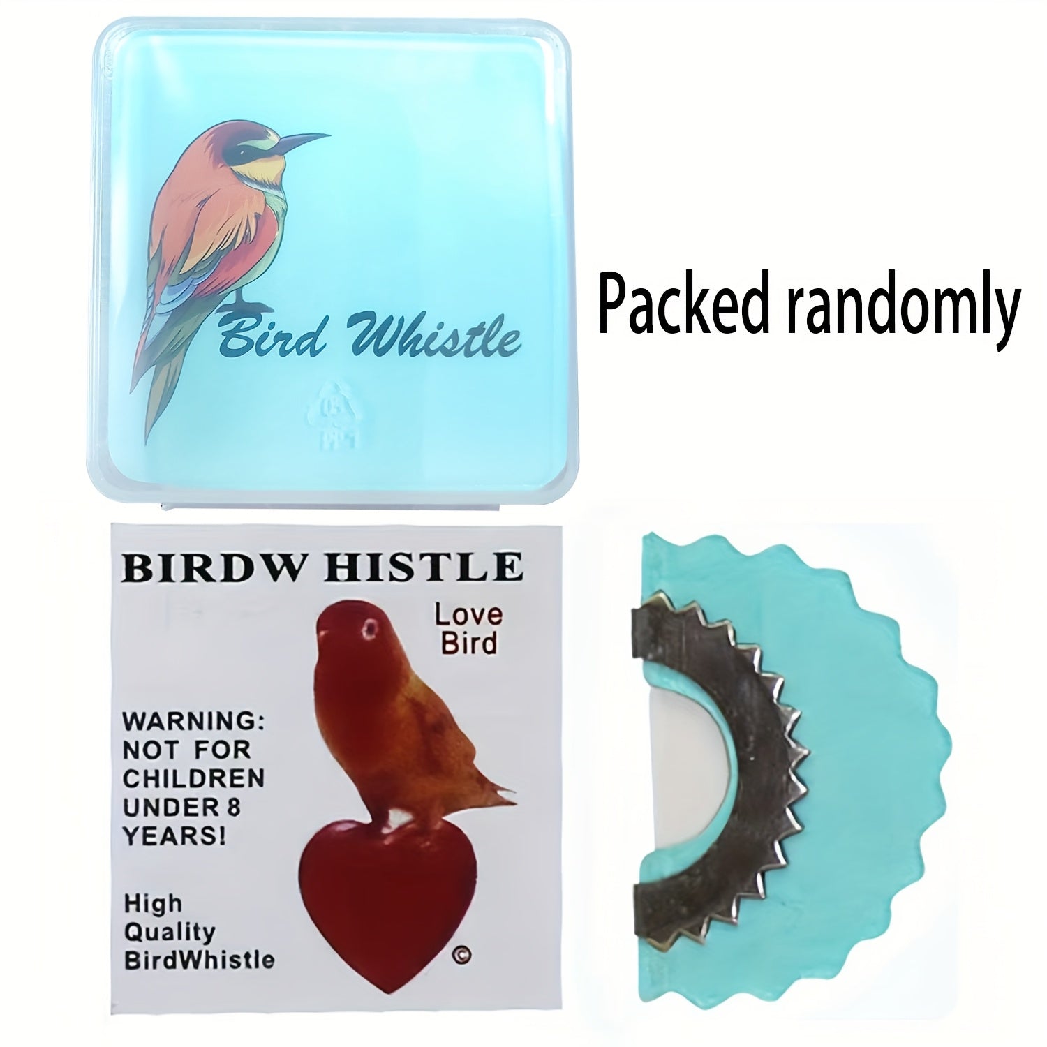 Plastic Bird Call Whistle Realistic Sound Attracts Birds for Parrot Toys Pet Supplies