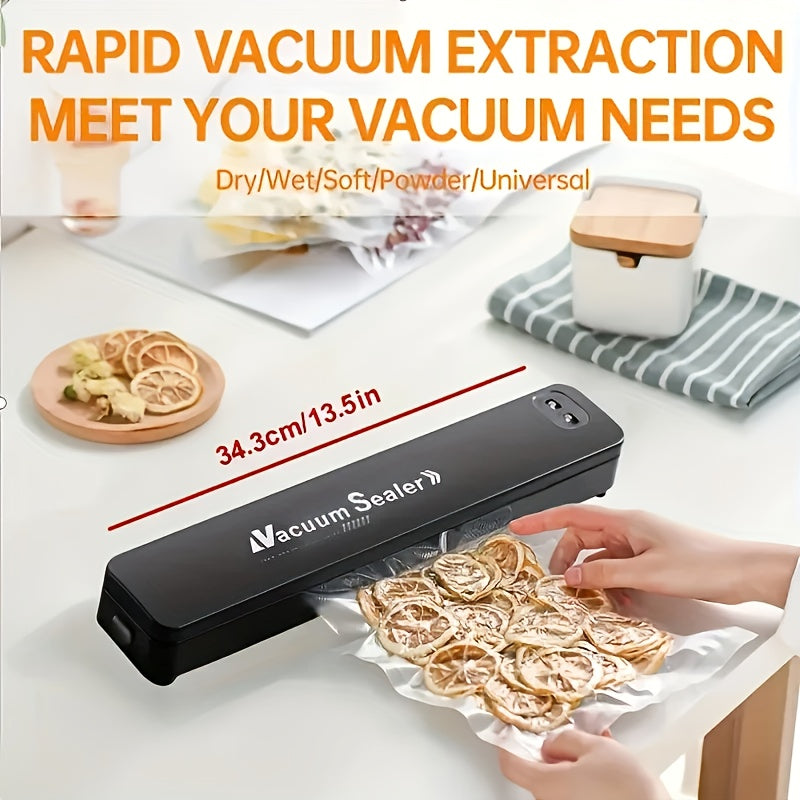 Compact Vacuum Sealer Machine with 10 Seal Bags for Food Storage