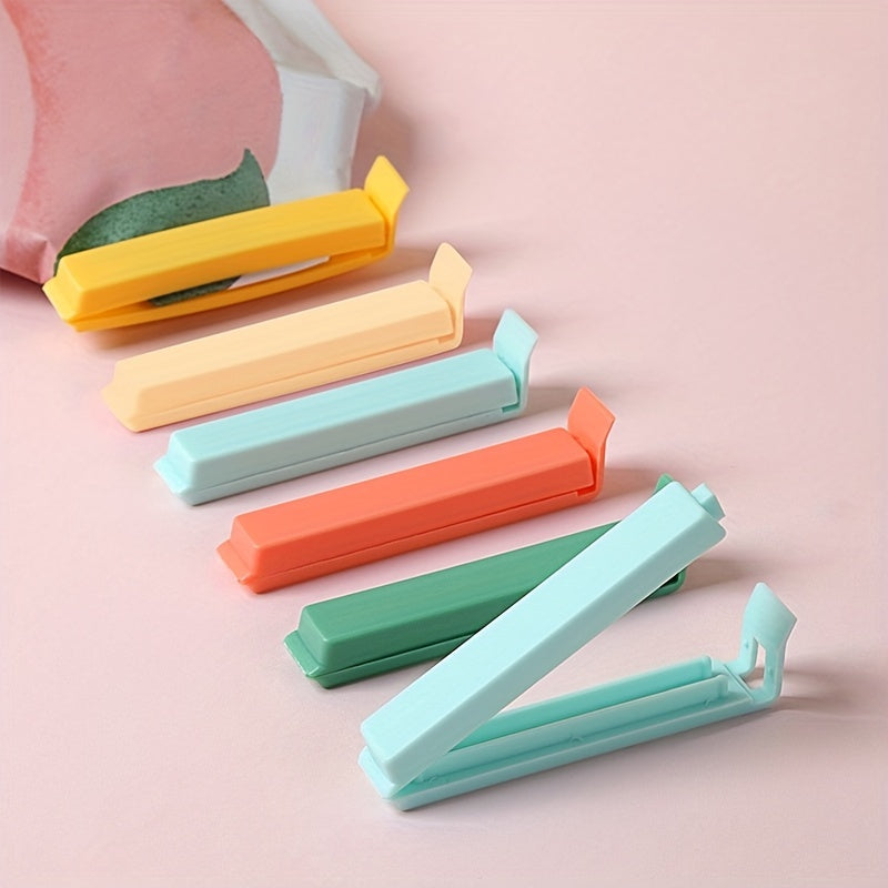 Oshxonada turli plastik va meva sumkalarini muhrlash va tartibga solish uchun 6 ta oziq-ovqat sumkasi kliplari to'plami