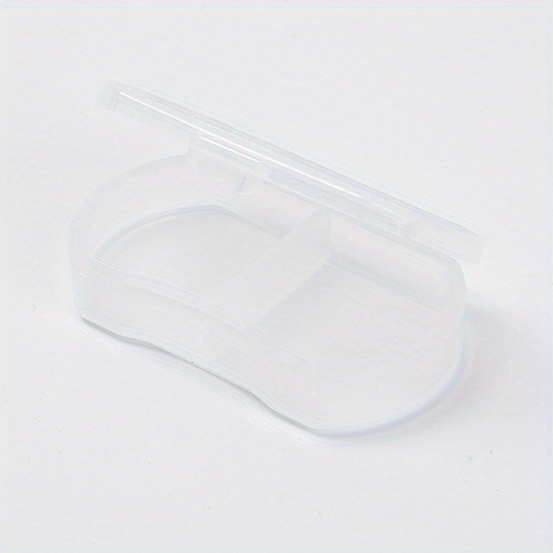 Unisex Plastic Pill Box 2-Grid Portable Waterproof Storage Container