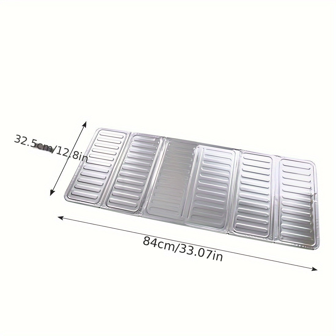 Protector de salpicaduras de cocina plegable de aluminio para estufa, protección contra salpicaduras de aceite y calor en la encimera