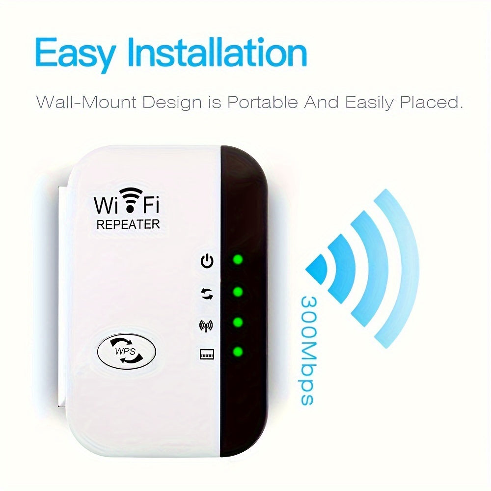 WiFi Extender Boost Signal for Home Office Ethernet Port Easy Setup