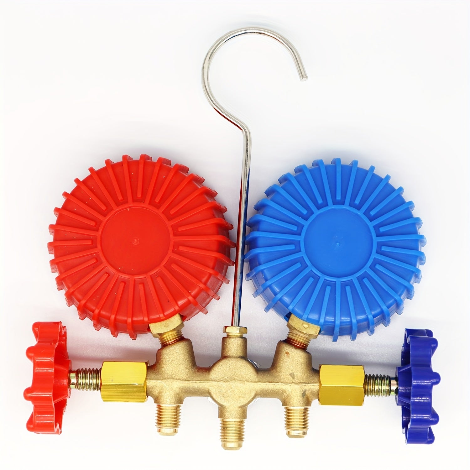 Car AC Dual-Gauge Refrigerant Pressure Tester Set for R22 R134A R404A