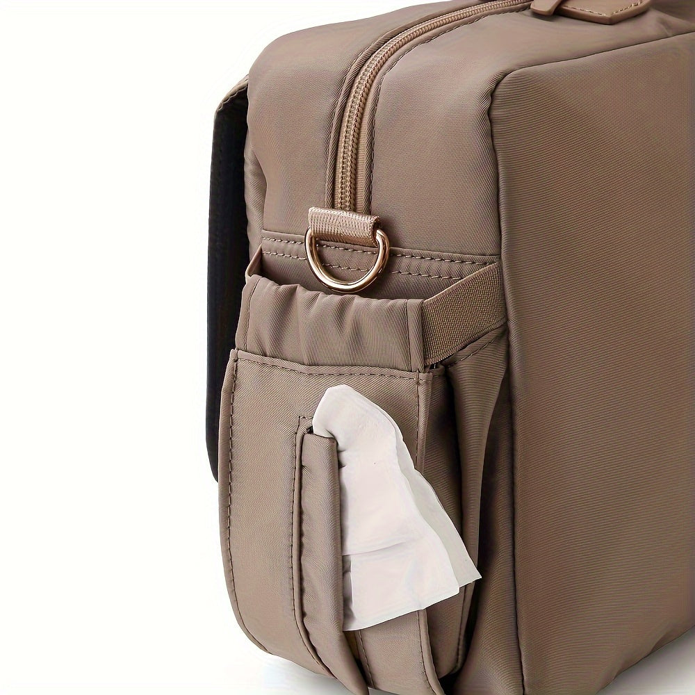 1 Mama Universal Aravachalar Tashuvchisi Sumkasi, Izolyatsiyalangan Stakan Tutqichi, Telefon Qopchigi, Moslashuvchan Elka Tasmasi, Polyester material, Turli aravacha brendlariga mos keladi.