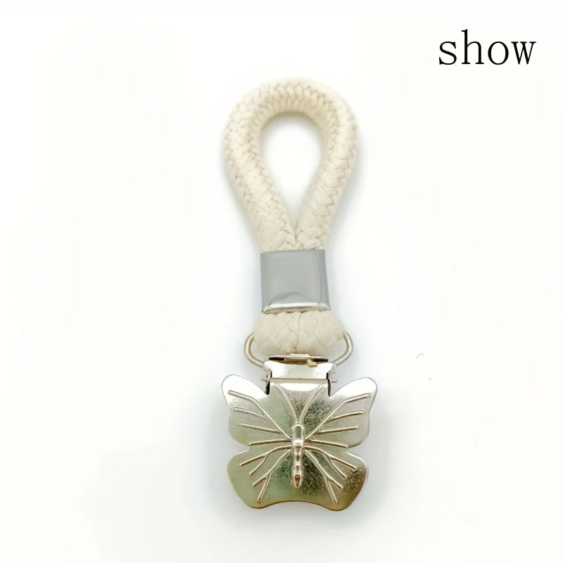 2 ta Kelebek naqshli hammom sochiq kliplari to'plami, ko'p maqsadli to'qilgan metall halqa kliplari, oshxona yoki hammom uchun yoqimli va amaliy saqlash kliplari, uy va oshxona uchun zaruriy ta'minotlar