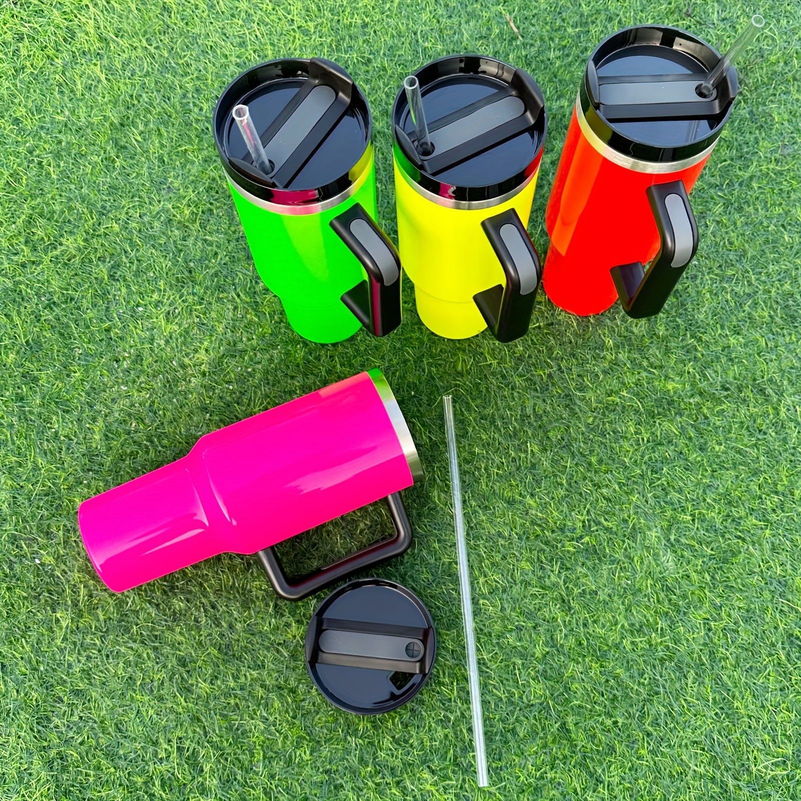 40oz Izolyatsiyalangan zanglamaydigan po'latdan yasalgan tumbler, qopqoq, tutqich va qobiq bilan, sayohat, uy va ofis uchun