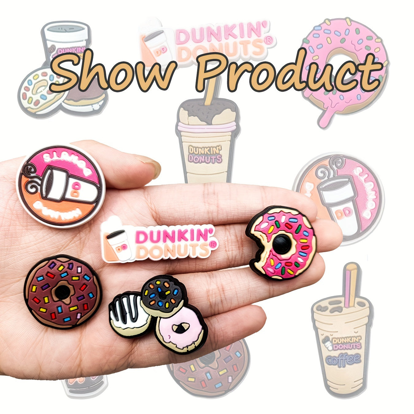 Unisex PVC Shoe Clips Set 11-22 Pcs Fashion Durable Shoe Accessories