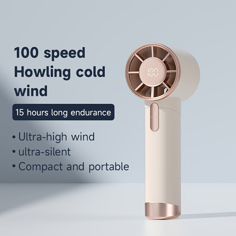 Портативный ручной вентилятор USB с перезаряжаемой литиевой батареей 3000 мАч Быстрое охлаждение