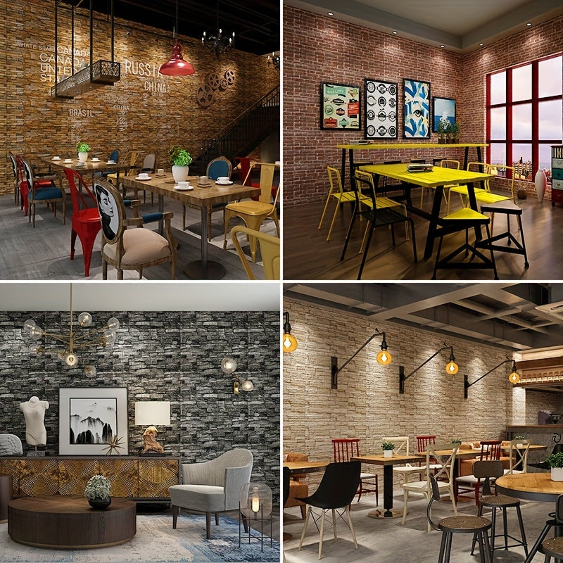 3D Wall Tile Stickers Self-Adhesive Waterproof Brick Pattern for Kitchen Bathroom Living Room Corridor 20/50/100 pcs