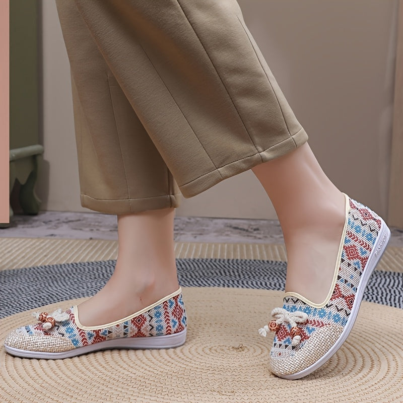Women's Breathable Hollow-Out Flat Shoes Soft Upper Comfortable Sole Casual Flats