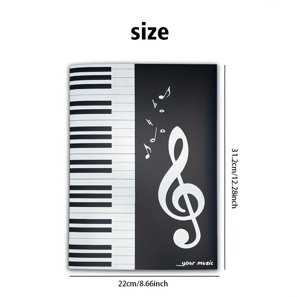 A4 pianino musiqasi partiturasi uchun olti betlik musiqiy partitura klipi, kengaytiriladigan va ko'p funksiyali, shaffof kiritish klipi bilan, 5 rangda mavjud. Yansıtmaydigan va partitalarni o'zgartirish oson.