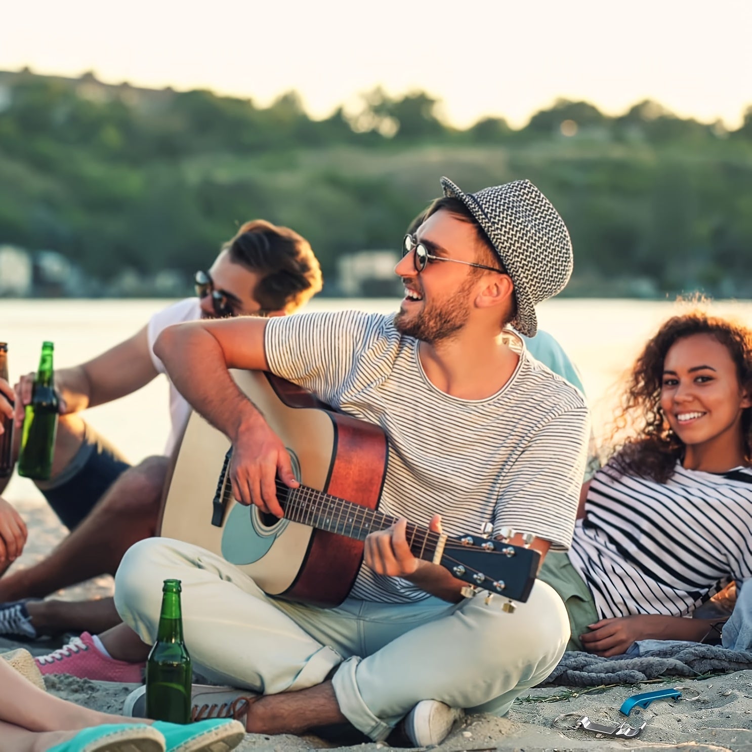 Customizable Metal Keychain Bottle Openers Engraved for Events and Holidays