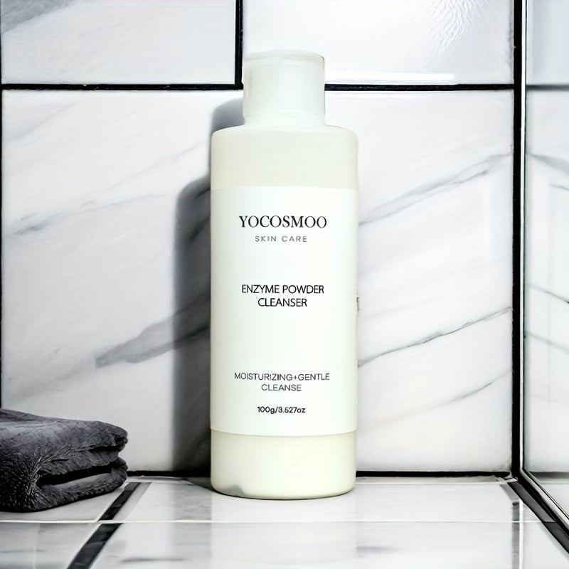 Hypoallergenic Facial Cleanser for Combination Skin with Hibiscus Scent and Rice Exfoliants