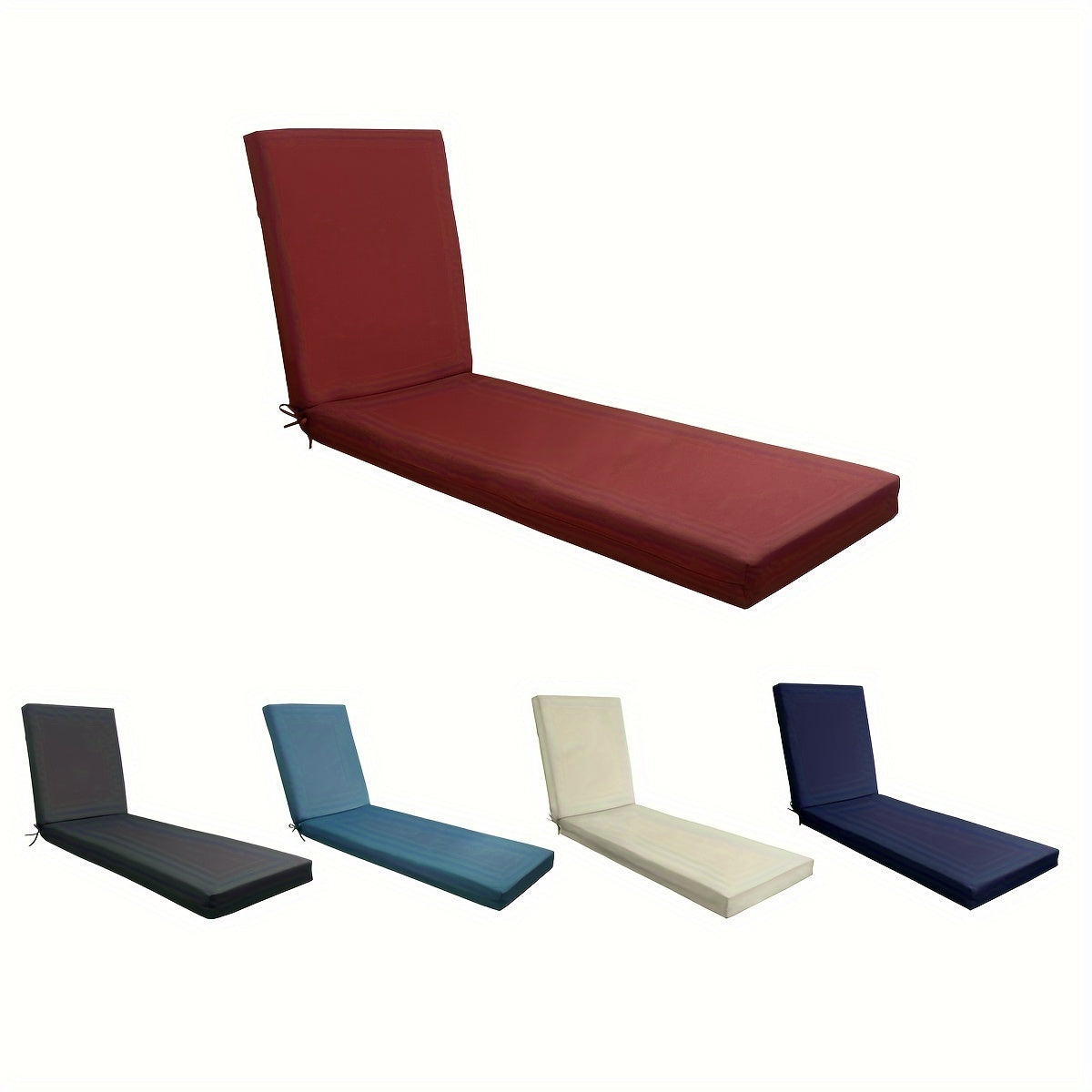 Outdoor Waterproof Foam-Filled Lounge Cushion for Patio Pool Seaside