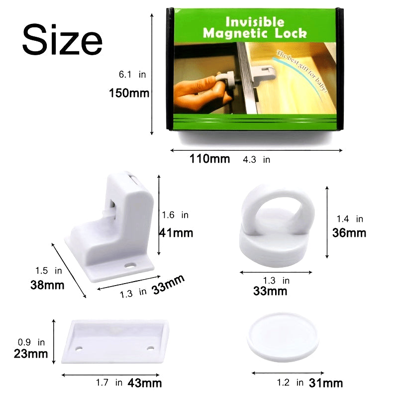 Baby Safety Locks with 10 Magnetic Locks and 2 Keys for Childproofing