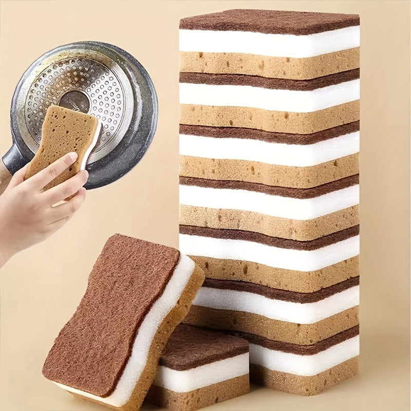 5, 10 yoki 20 ta jigarrang uch qatlamli ikki tomonlama ikki ta'sirli bel magic tozalash matolari, oshxona, hammom, vannada va pollarda kuchli dog'larni olib tashlash uchun. Maxsus idish yuvish gubkasi mato.