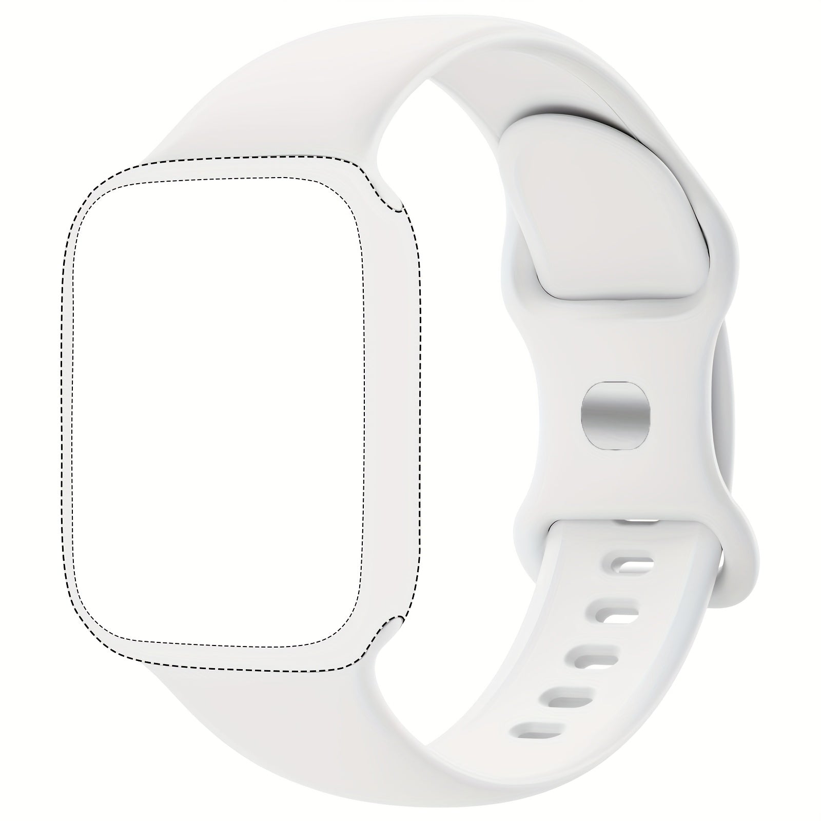 Silicone Sport Watch Band for Men and Women Waterproof Flexible Compatible with Apple Watch Series