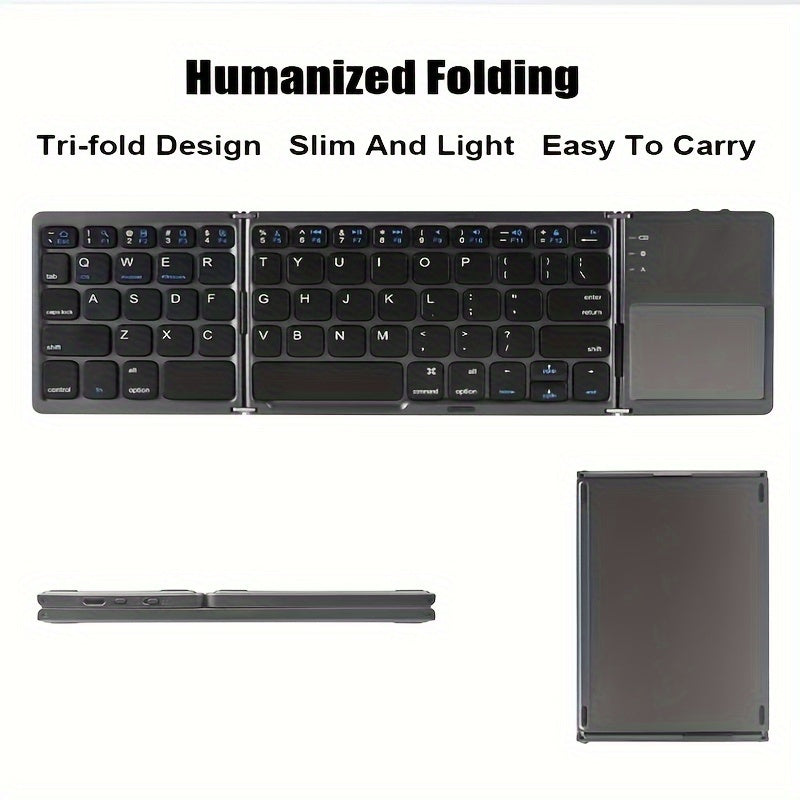 Wireless Portable Rechargeable Keyboard with Touchpad for iPad Air 2 Windows 10 Android
