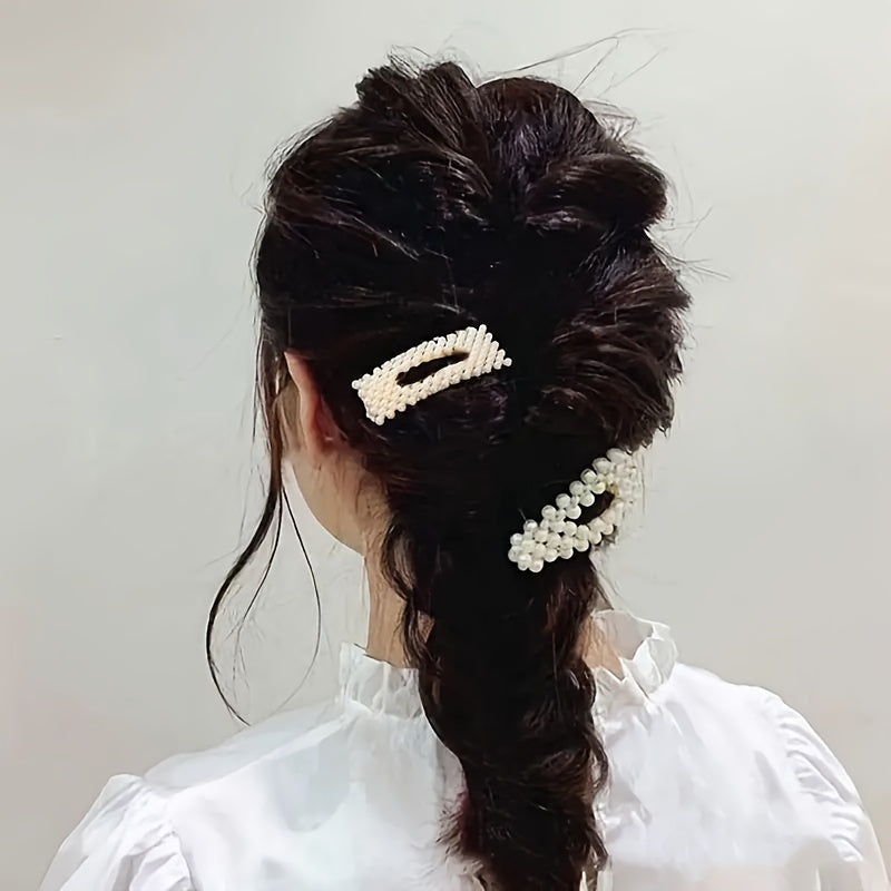 Набор из 12 или 24 заколок для волос с искусственными жемчужинами для женщин, элегантные белые аксессуары для волос