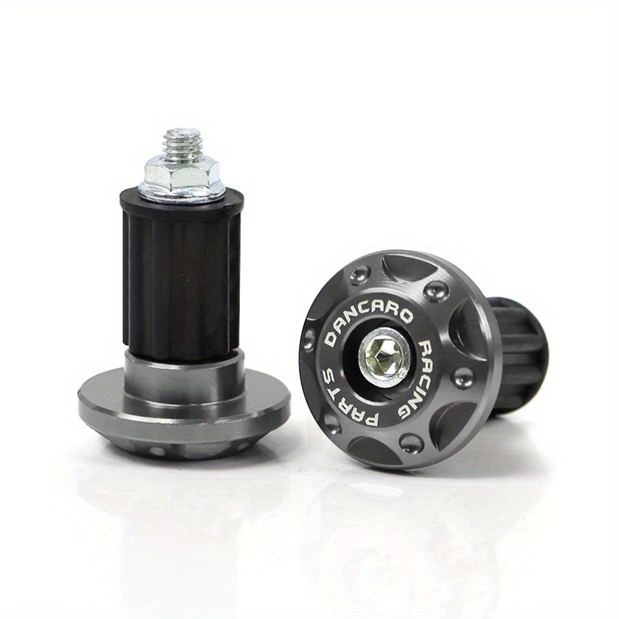 Motorcycle Handlebar End Caps Aluminum Alloy Golden Plug Fit Cruiser Bike