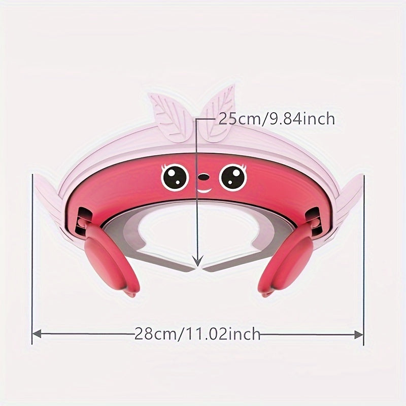 Детский водонепроницаемый шапочка для душа с регулируемыми TPE-накладками на уши для детей