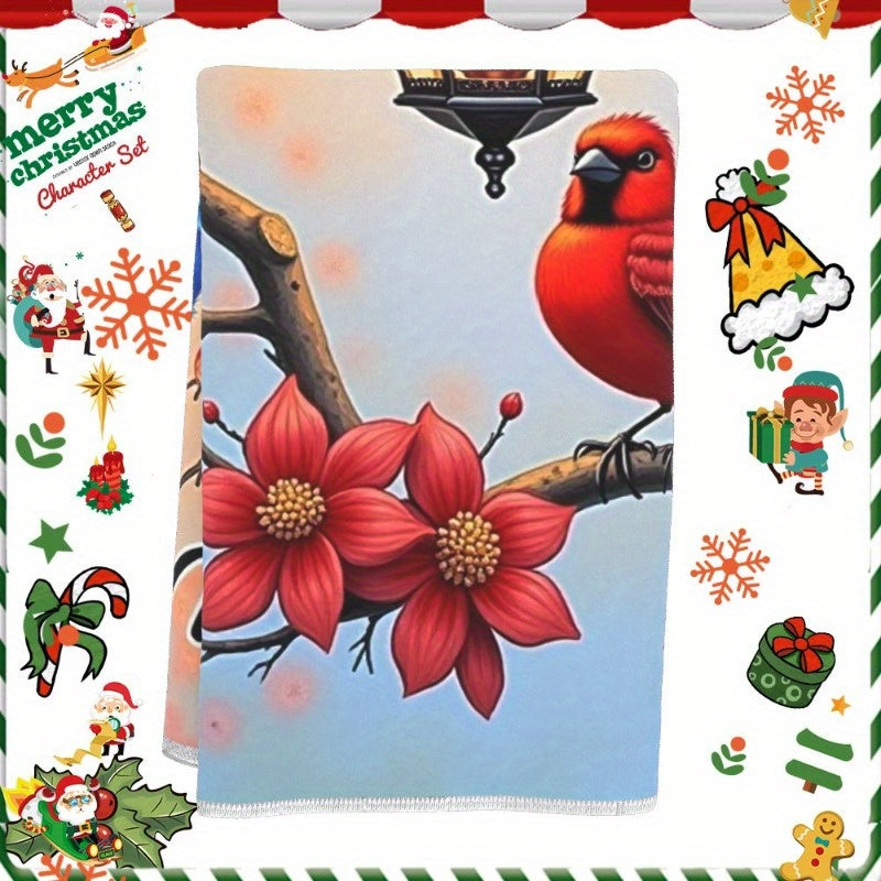 Christmas Towel 18x66cm Soft Festive Merry Christmas Decoration