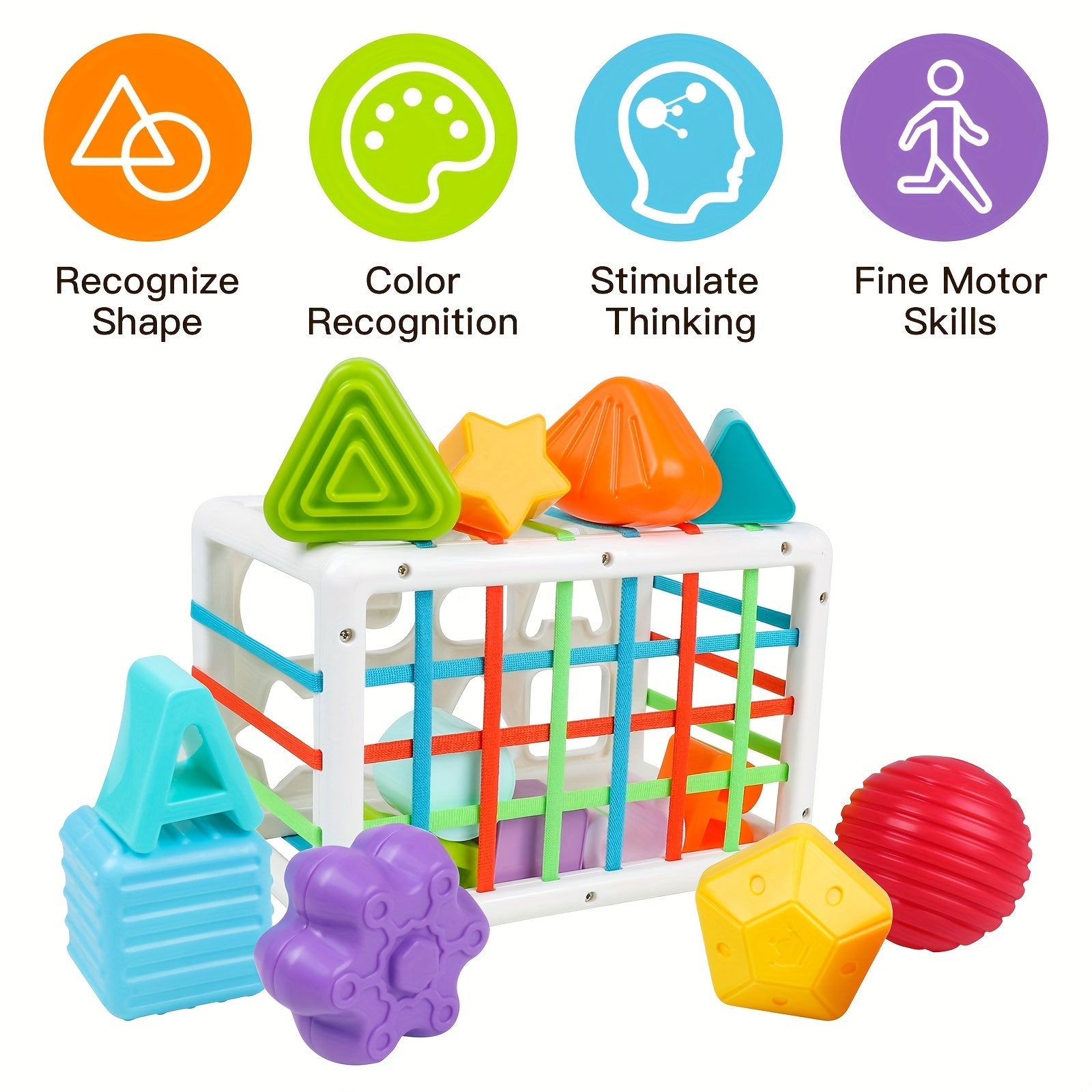 Educational Toy for Early Development Fine Motor Skills Shape Sorting for Boys and Girls