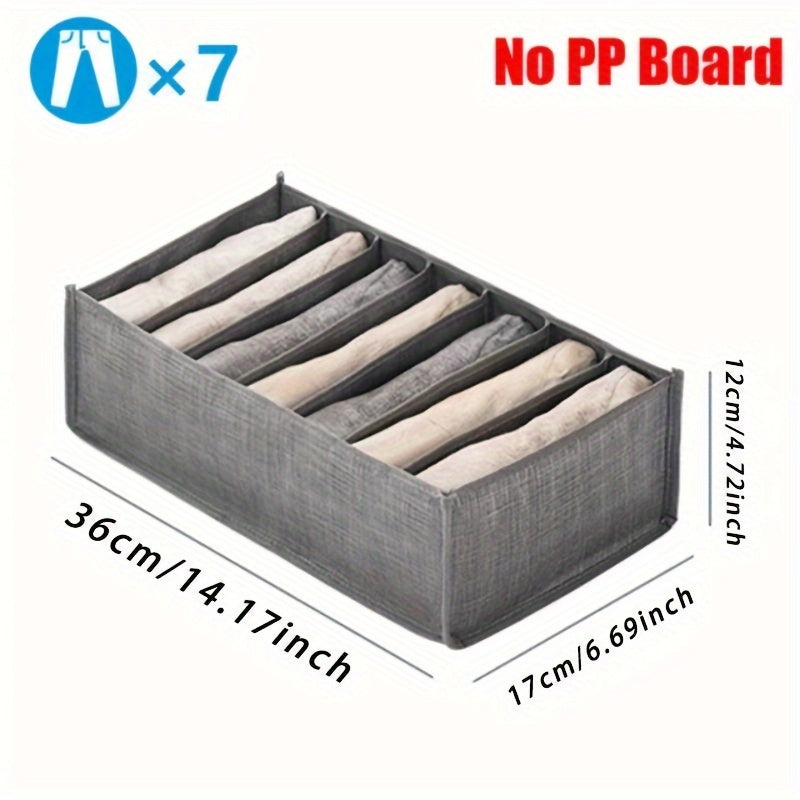 Mesh oynali 7 bo'limli kiyimlarni yig'ish uchun ochiladigan shkaf qutisi, shim va ko'ylaklar uchun