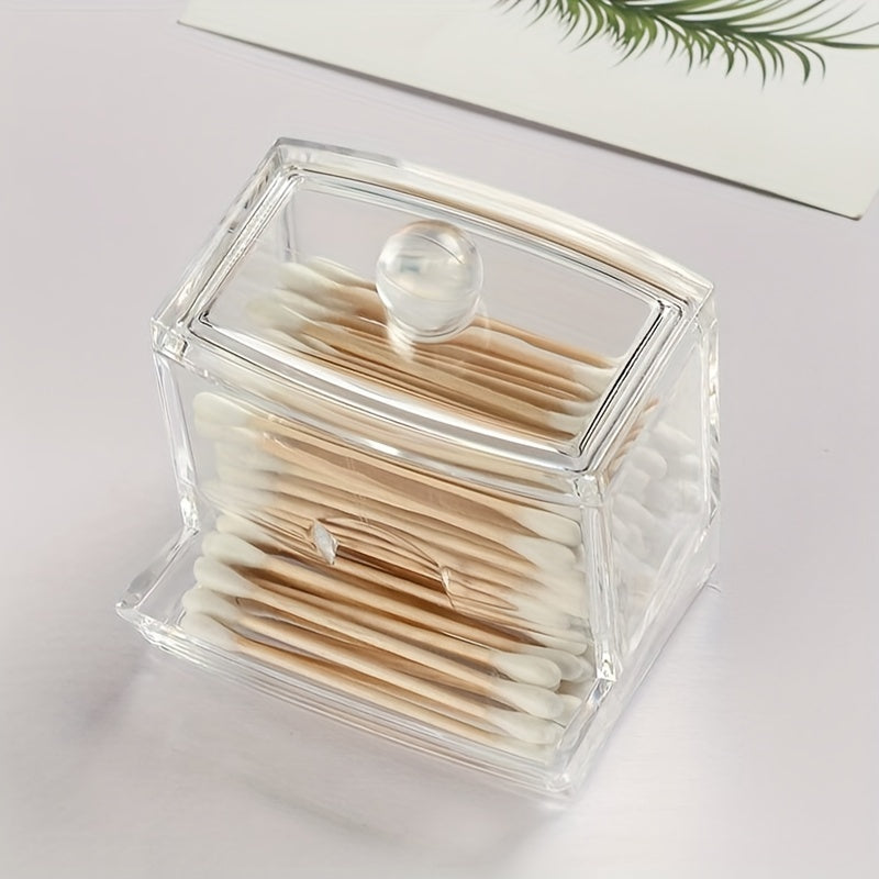 8oz Clear Bathroom Canister Storage Jar for Home Organization
