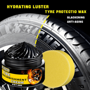 Black Tire Shine and Protection Wax for All Vehicles Long-Lasting Gloss