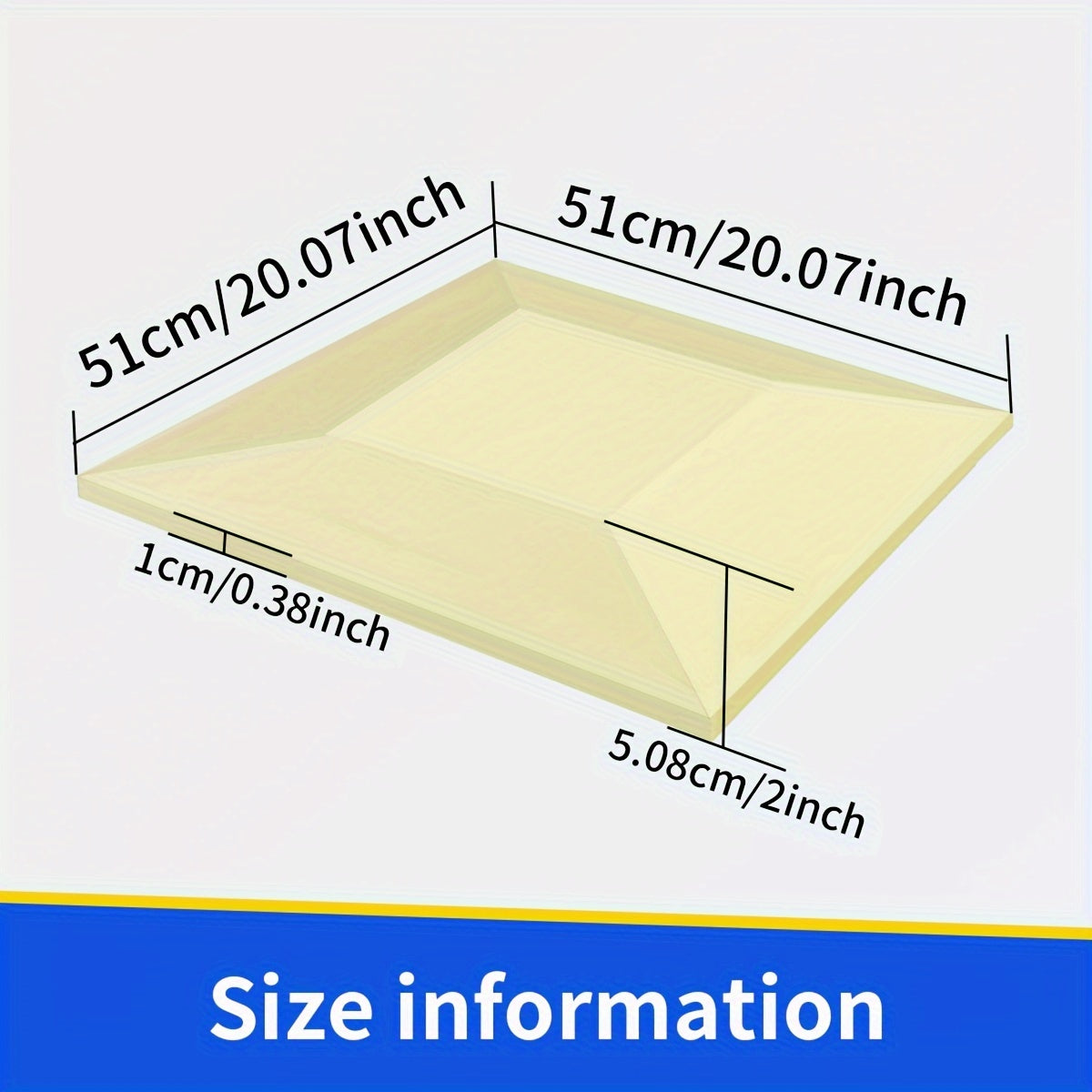 Wood-Free Furniture Repair Bracket Yellow 50.8cm Foam Sofa Cushion Support