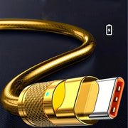 100W USB Type-C Fast Charging Cable with LED Indicator 100cm 150cm 198cm