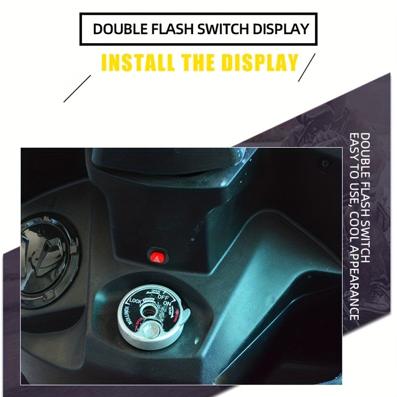 Universal motosikl yoqilg'ich signal chirog'i 12V 24V signal chirog'i tugmasi