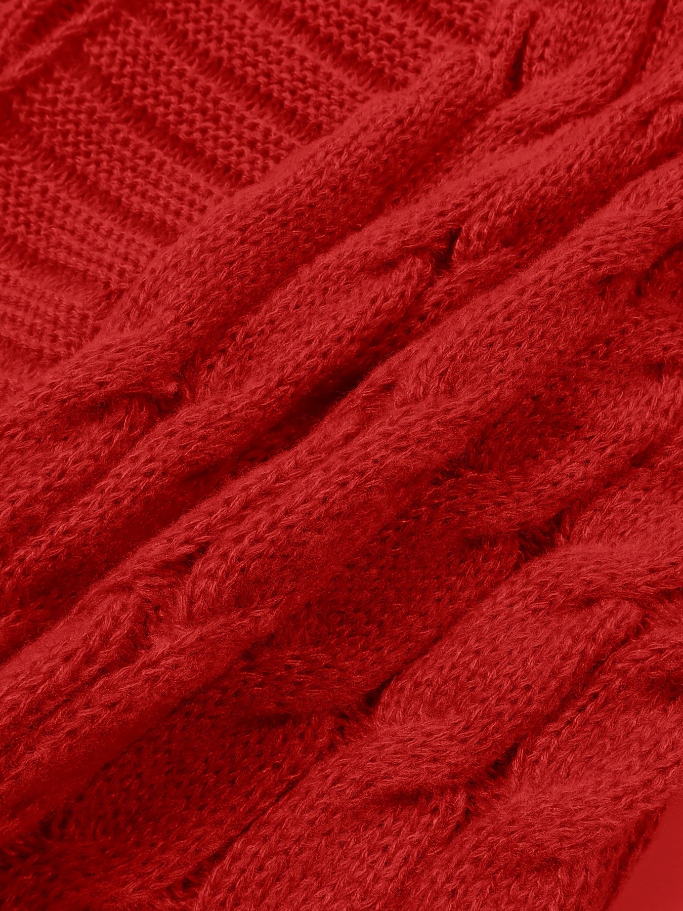 Plus Size Open Front Cardigan with Pockets Long Sleeves Women's Casual Winter Knit Polyester