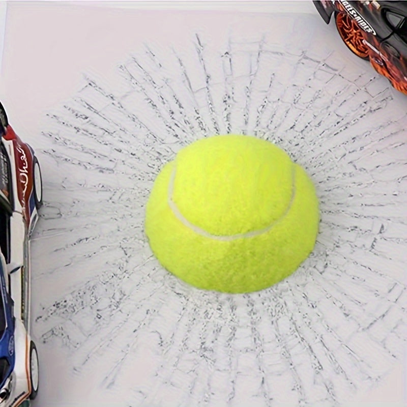 Car 3D Elf Ball Car Window Stickers Funny Creative Decoration Tennis Glass