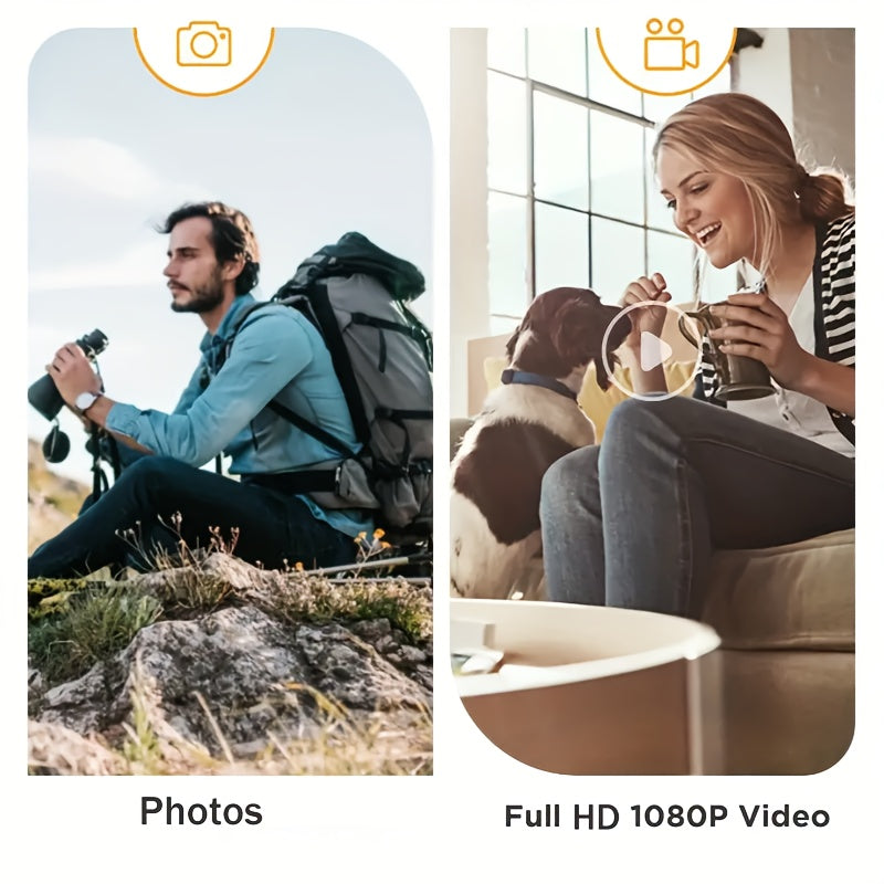 Mini Camera Small Infrared Night Vision 1080p HD Rechargeable Battery Indoor Use