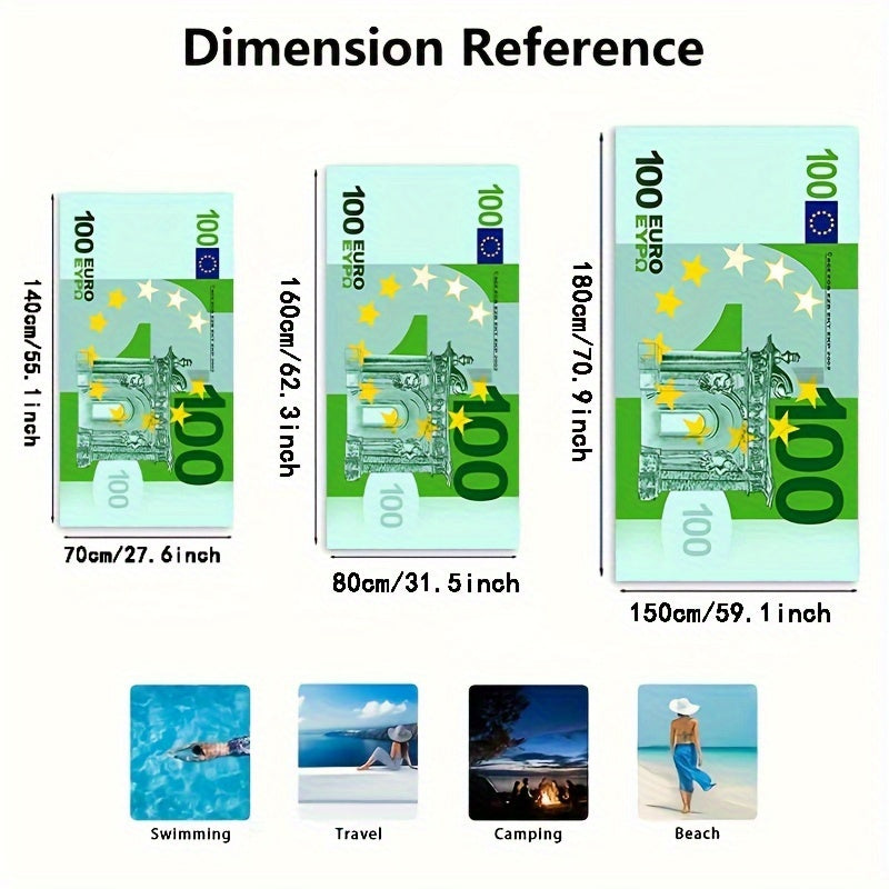 Toalla de microfibra para playa y uso al aire libre, suave y absorbente