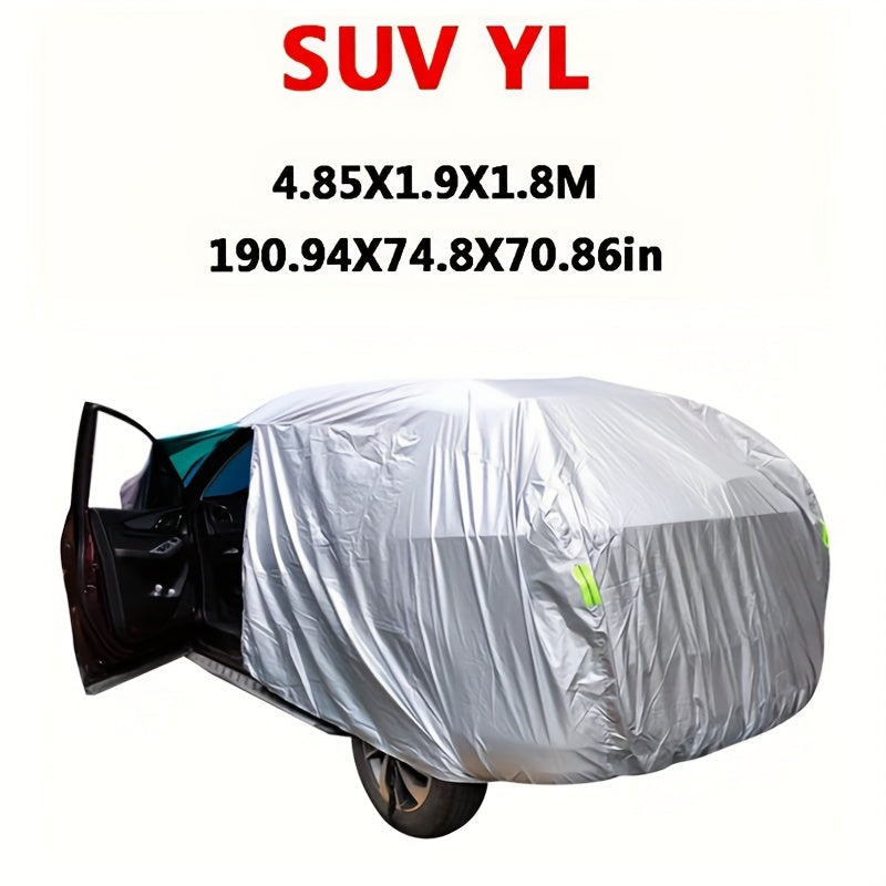 Universal Waterproof Car Cover for SUVs and Sedans UV Rain Snow Dust Protection