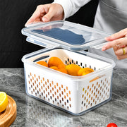 9-Piece BPA-Free Plastic Food Storage Set with Drain Baskets Leak-Proof Freezer-Safe Reusable