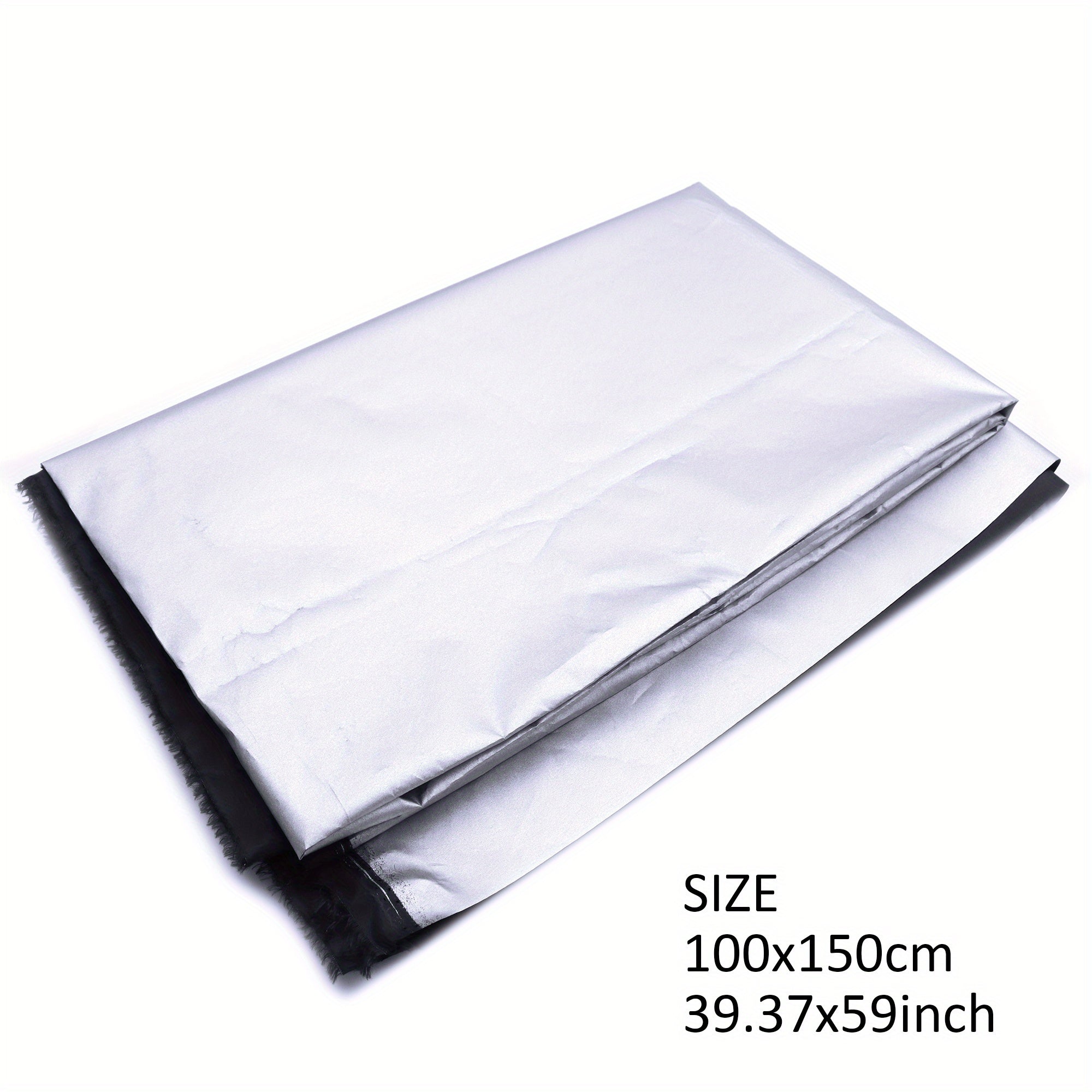 Lightweight Blackout Curtain Fabric Waterproof Polyester Grey 100 Shading