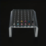 Прозрачная витрина для украшений для серег и пирсинга тела, пылезащитная, стильная