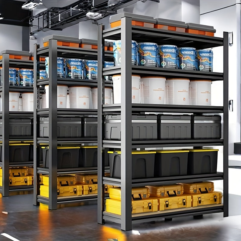 Adjustable Heavy Duty Storage Shelf for Garage Warehouse Basement Pantry Car Food Steel Wood