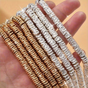 Hematite Spacer Beads for Jewelry Making 6x1mm Wavy Cutaway Beads for Bracelets and Necklaces