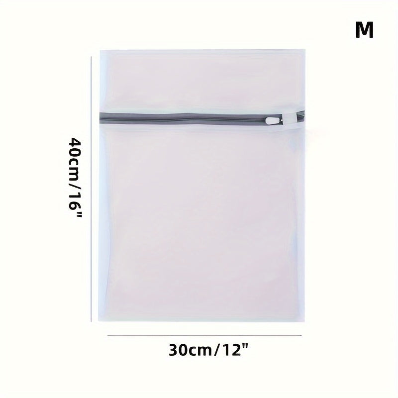 Fabric Mesh Laundry Bags Set with Zipper Closure for Delicates and Travel