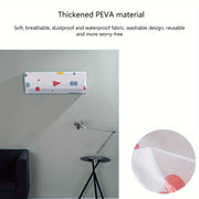 White Dustproof Waterproof Cover for Wall-Mounted Mini Split AC Unit