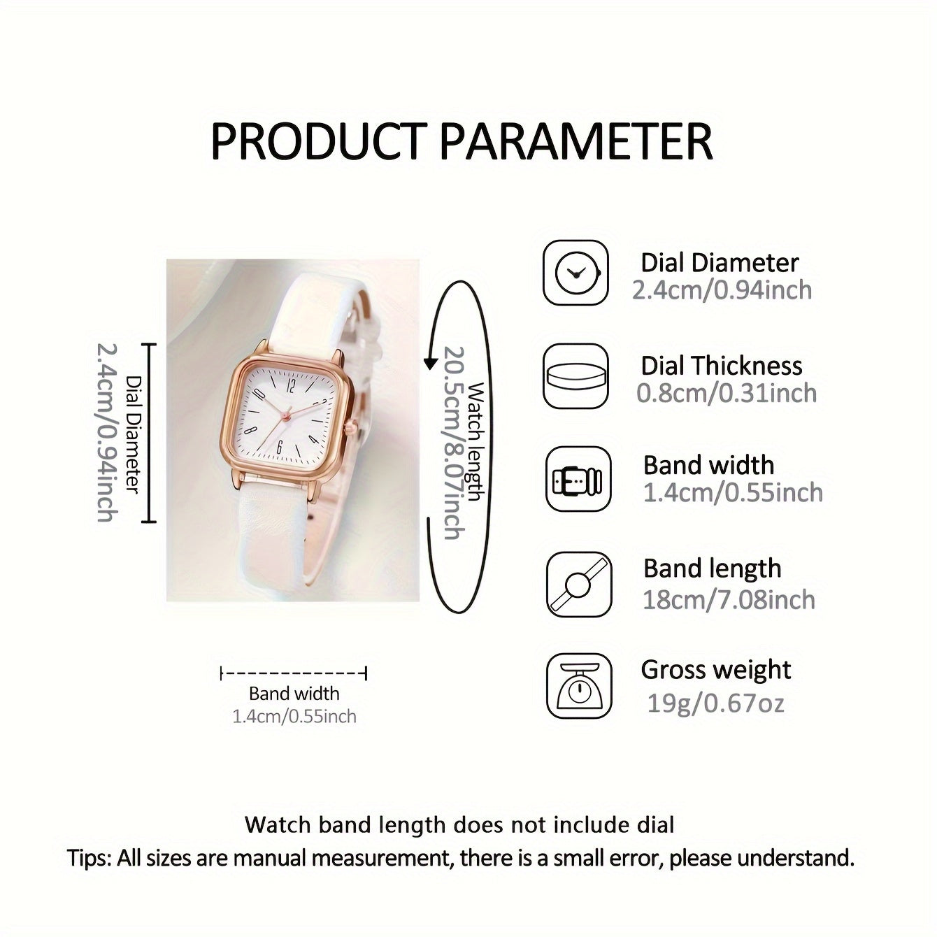 Ayollar uchun 5 ta oq faux charm soatlari, marjon bilan va zargarlik buyumlari sovg‘alari bilan